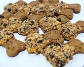 Wheat Free All Natural 1 LB Dog Treats Muddy Puppys Gourmet Treat Bone Shape Pumpkin Peanuts Carob Yogurt
