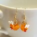 Rubber Duck Lampwork Bead Earrings - Spring/Easter