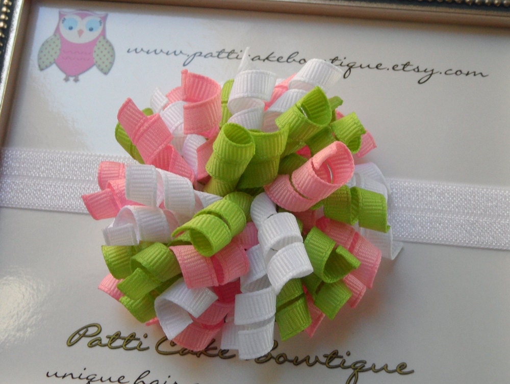 Pink Jubilee Korker Hair Bow - Korker Bow - Korker Headband - Korker Hair Clip - Baby Hair Bow - Hairbow - Infant Hair Bow