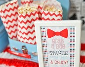 INSTANT DOWNLOAD - Little Man Bow Tie Mustache Bash Printable Bow Tie Banner - Birthday Party or Baby Shower - Petite Party Studio Il_170x135