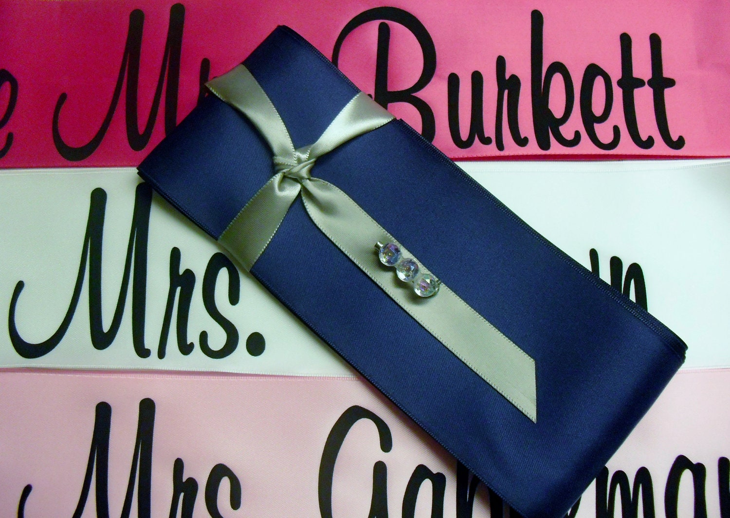 Custom Bridal Sash for Bachelorette, Bridesmaid or Baby Shower