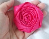 Pink Fabric Flower Rosette Flower Rolled Flower Honeysuckle