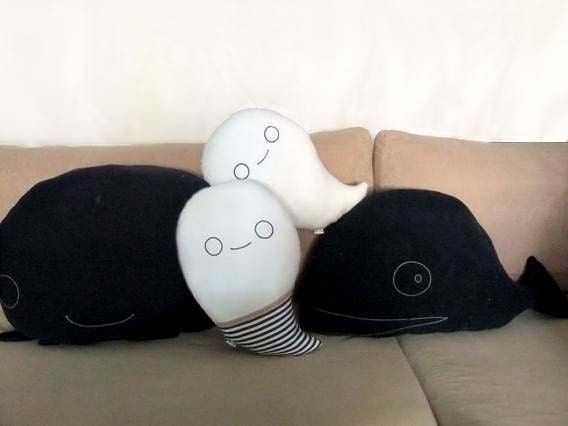 Ghostlet softie doll and pillow in one - Made to order