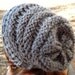 Knit loom pattern slouchy hat womens