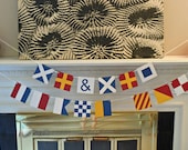 Custom Nautical Flag Paper Banners - Wedding Themed Package