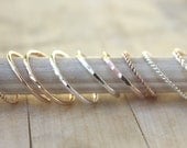 Stacking rings, gold ring, rose gold ring, SIMPLE YOU PICK own set, customize your style