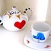 Alice and the Queen Hand Painted Tea Set- 3 Piece Set