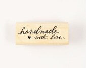 handmade with love stamp