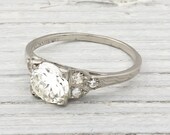 Vintage 1 Carat Diamond Engagement Ring