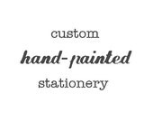 custom design hand painted personalized stationery