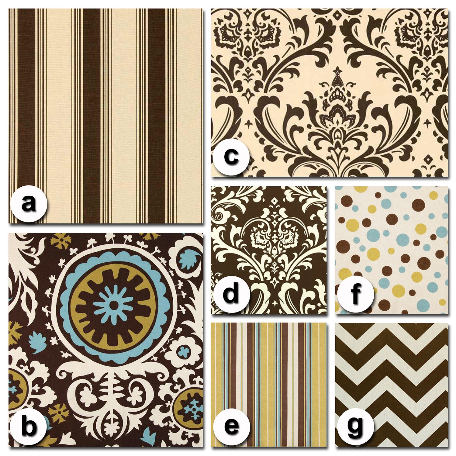 Custom Crib Bedding You Design   Bumper and Bedskirt in brown and natural