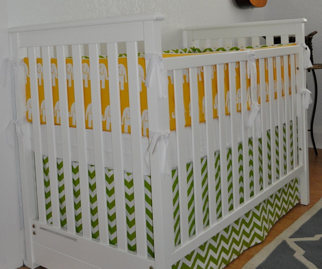 custom : crib bedding, personalized baby bedding, adjustable crib skirt, bumpers