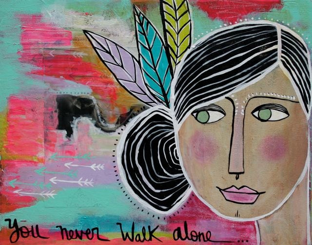 NEVER WALK ALONE 8x10 print