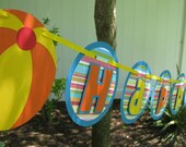 Pool Party Birthday Banner - MADE TO ORDER