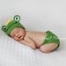Download PDF crochet pattern - Frog hat and diaper cover - Photography Prop