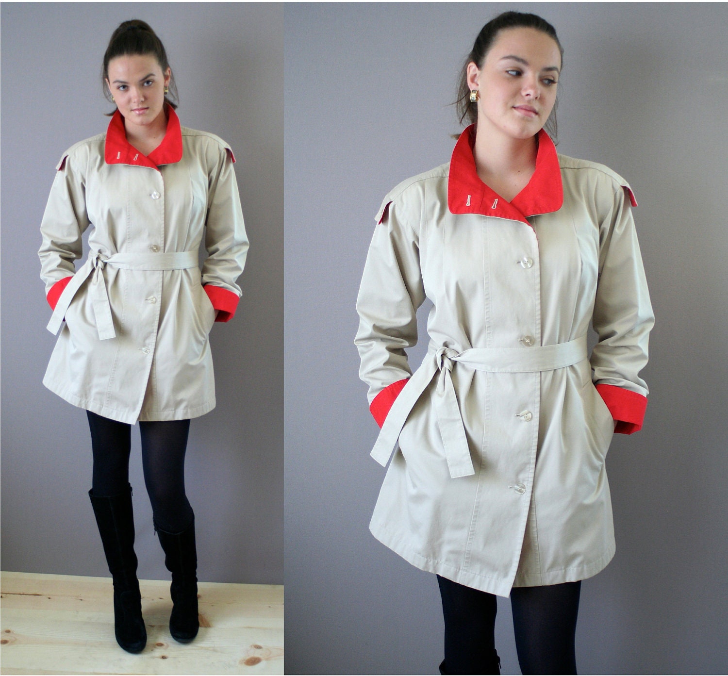 Vintage 80s London Fog Rain Coat