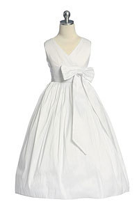 White Coraline Flower Girl Dress