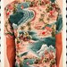 RARE 1940's Australian Great Barrier Reef & Islands Print Novelty Print Rayon Button Up Shirt by Desmond - Rich Colors - Beach Life - Size L