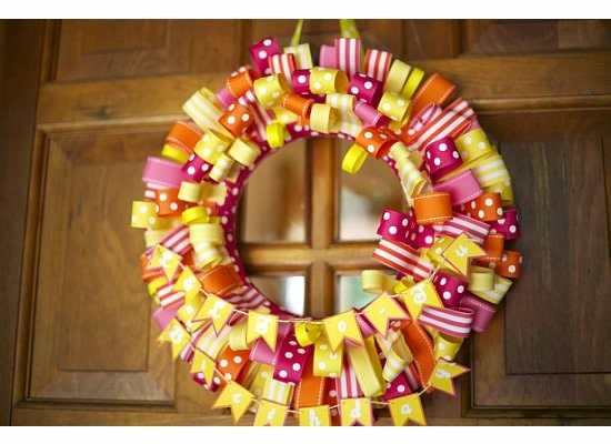 Custom Ribbon Wreath: Made to Order. Birthday Ribbon Wreath. Loop Ribbon Wreath. Custom Wreath. Birthday Wreath. Il_170x135