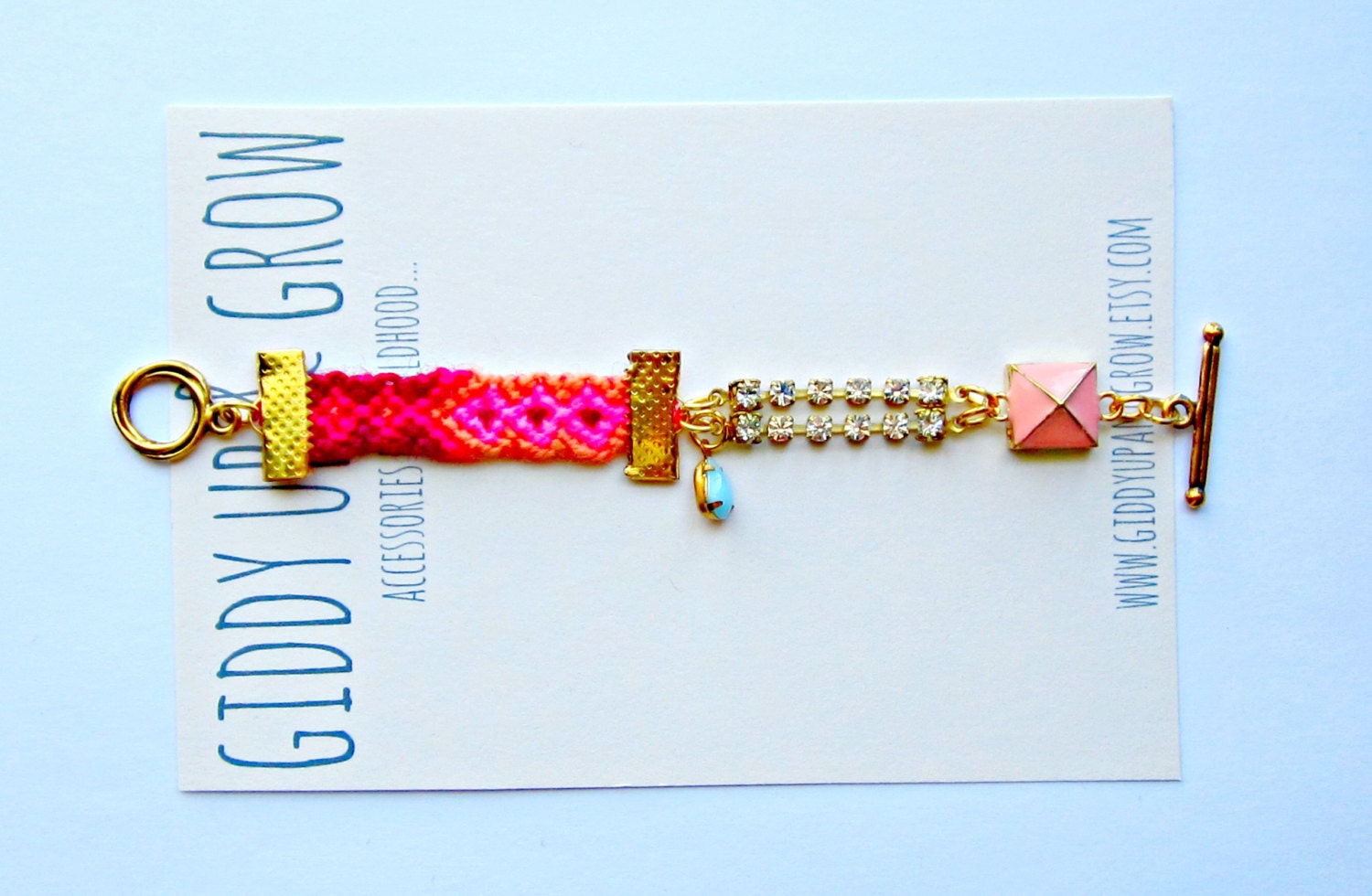 Friendship Bracelet - Little Girls Bracelet, Pinks