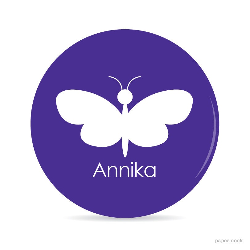 Butterfly Personalized Plate - Melamine
