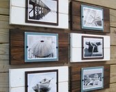 Set of 6  Plank Frames for 5x7 Pictures