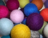 Wool Dryer Balls, Set of 4, Scented or Unscented, Choose your colors
