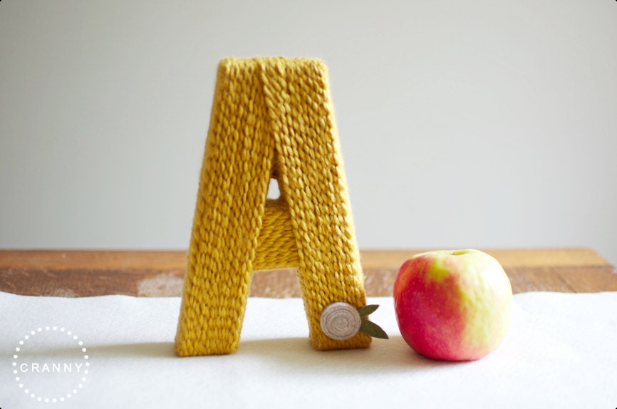 the original yarn and felt letters eight inch