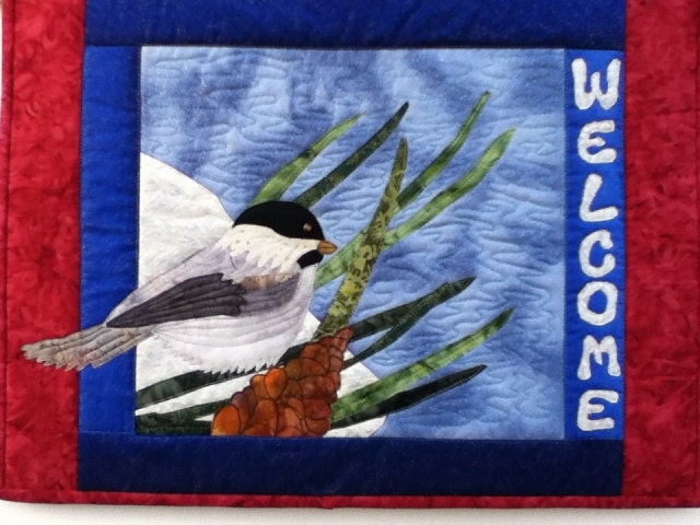chickadee art quilt pattern