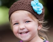 Girls Clothing Accessories, Hats, Girl Beanie, Children Clothing, Children Accessories, Crochet Baby Hat, Beanie with Flower