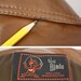 vintage 1970s leather jacket / mens brown leather coat / the blade