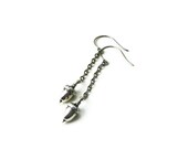 Acorn Earrings Steampunk Styled - THE SILVER ACORN - Ltd Ed - ready to ship Etsy uk