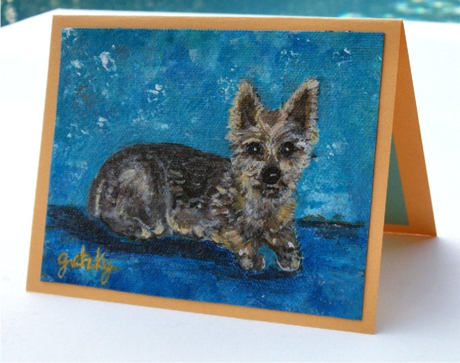 Yorkshire Terrier Canvas Card