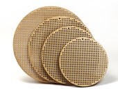 3" wooden cross stitch or needlepoint blank disc - diy