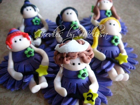 6 personalized fondant fairies (EDIBLE) Il_570xn