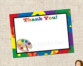 PRINTABLE Painting Party Thank You Cards Il_170x135