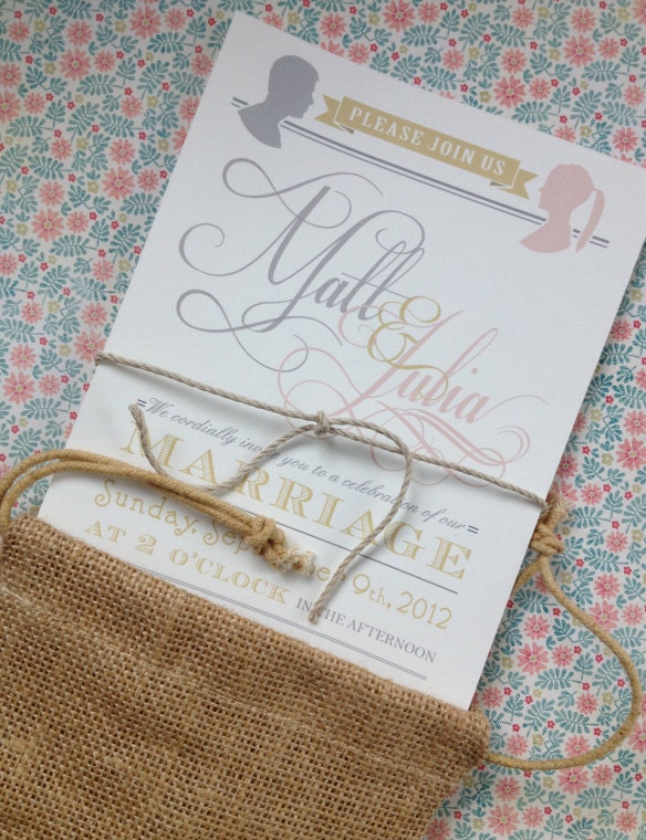 Nature Inspired Elegant Outdoor Rustic Wedding Invitations