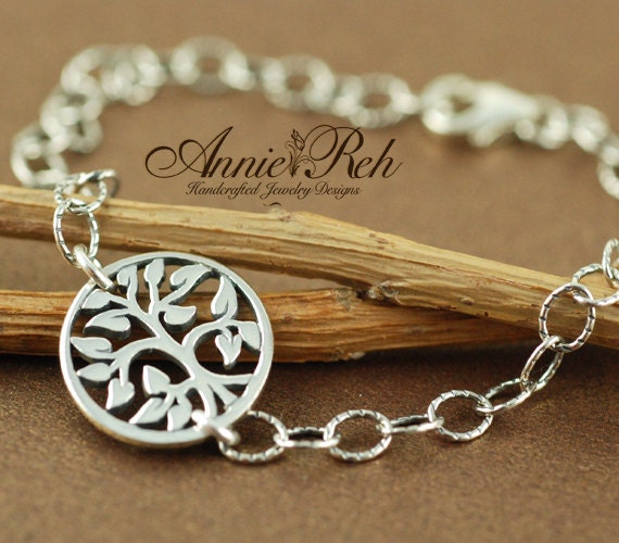 Sterling Silver Tree of Life Bracelet, Family Tree Bracelet, Bridesmaid Gifts, Bridal Jewelry