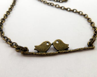Two in a Tree - Bird Branch Necklace