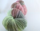 Hand dyed Yarn gold sparkly SW Merino FROSTED Swoon Fibers