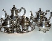 Silver Coffee Tea Set  Reed Barton Regent 5600 Wedding