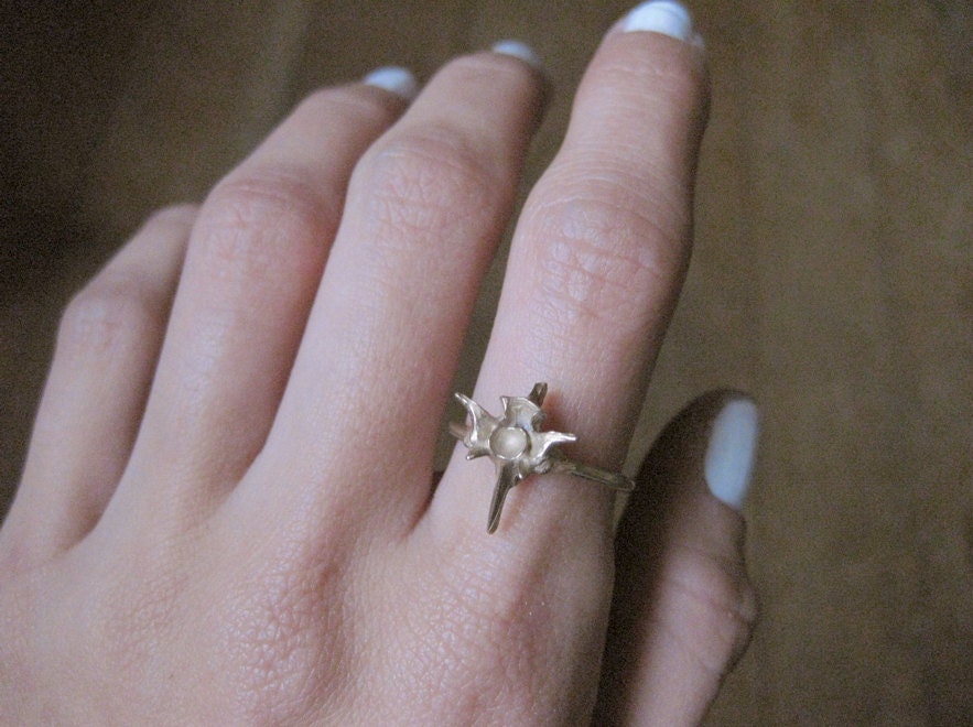 desert snake ring // bronze