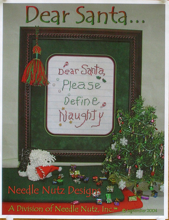 Dear Santa - Cross Stitch Chart Plus Embellishments - Needle Nutz Designs