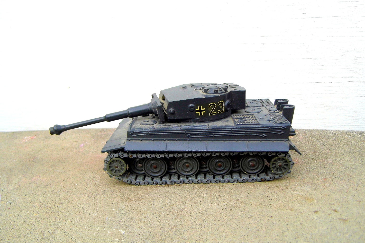 Mid Century Metal Tank, Vintage Solido Army Tank, Solido Tank, Army Tank, 1960s, Collectible Toy