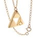 Zelda Triforce GOLD plated Necklace with Gold Filled chain