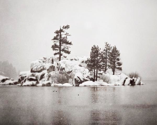Winter Photography, Winter Landscape Photograph- Winter Home Decor, Snow, Lake, Snow Fall, Grey, Winter Storm