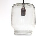Southern Hanging Light from Relcaimed Glass Chicken Drinker Gallon Glass Size