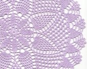 Crochet doily, lace doily, table decoration, crocheted place mat, doily tablecloth, table runner, napkin, lilac