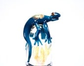 Indigo Lizard Wine Bottle Stopper