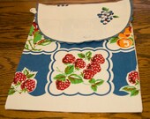 Vintage Print Cloth Bag / Table Cloth Fabric Bag